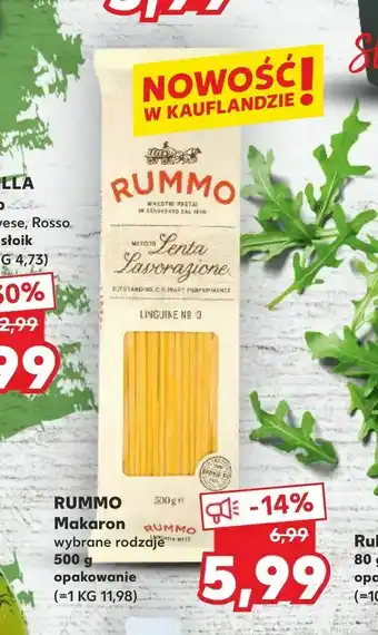 Kaufland RUMMO Makaron oferta