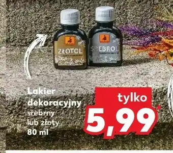 Kaufland Lakier dekoracyjny srebrny lub złoty oferta