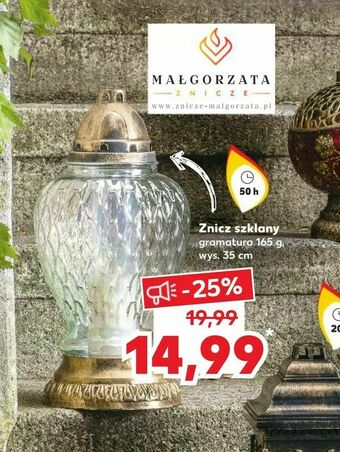 Kaufland Znicz szklany oferta