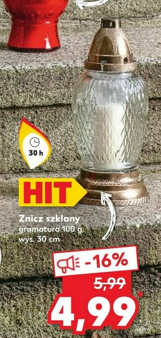 Kaufland Znicz szklany oferta