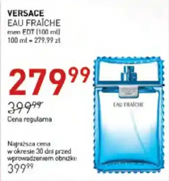 Jawa Drogerie VERSACE EAU FRAICHE men EDT (100 ml) oferta