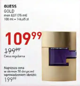 Jawa Drogerie GUESS GOLD men EDT (75 ml) oferta