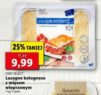 Lidl Lasagne bolognese z mięsem wieprzowym oferta