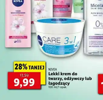 Lidl Lekki krem do twarzy, odżywczy lub łagodzący oferta