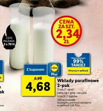 Lidl Wkłady parafinowe, 2-pak oferta