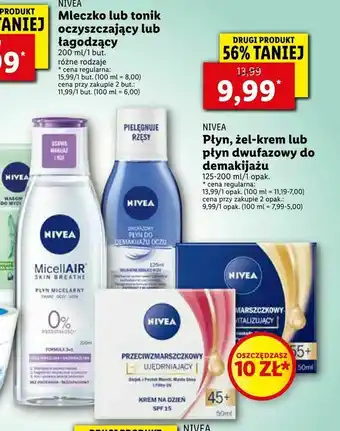 Lidl Płyn, żel-krem lub płyn dwufazowy do demakijażu oferta