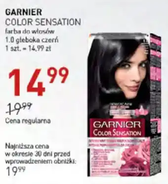 Jawa Drogerie GARNIER COLOR SENSATION farba do włosów 1.0 głęboka czerń oferta