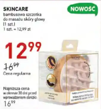 SKINCARE bambusowa szczotka do masażu skóry głowy