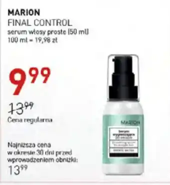 Jawa Drogerie MARION FINAL CONTROL serum włosy proste (50 ml) oferta