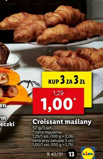 Lidl Croissant maślany oferta