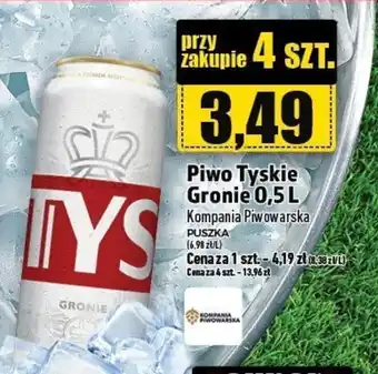 Topaz Piwo Tyskie Gronie 0,5 L oferta