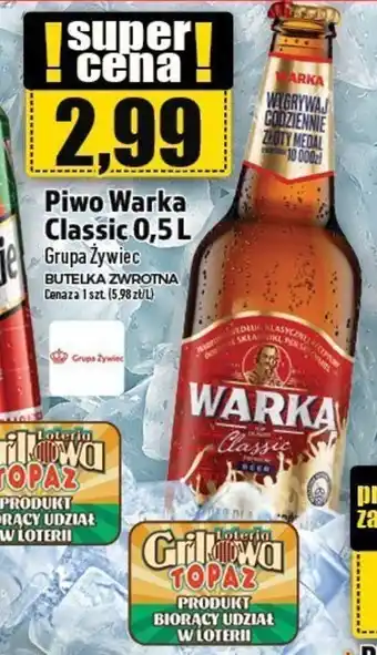 Topaz Piwo Warka Classic 0,5 L oferta