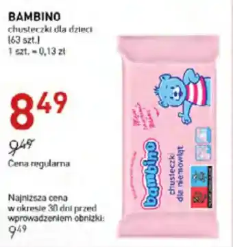 Jawa Drogerie BAMBINO chusteczki dla dzieci (63 szt.) oferta