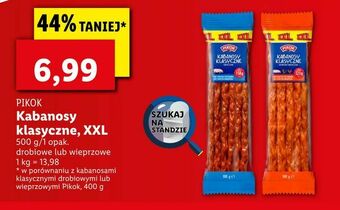 Lidl Kabanosy klasyczne, XXL oferta