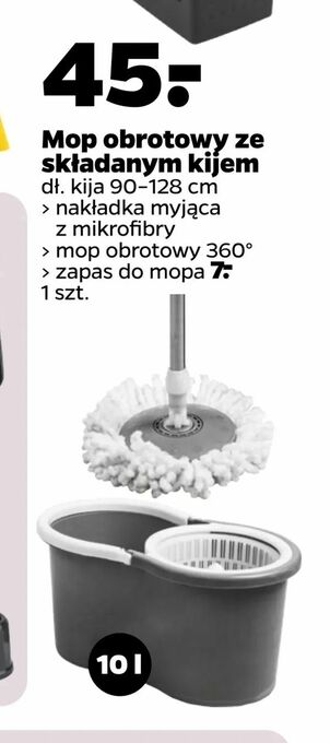 Netto Mop obrotowy ze składanym kijem oferta