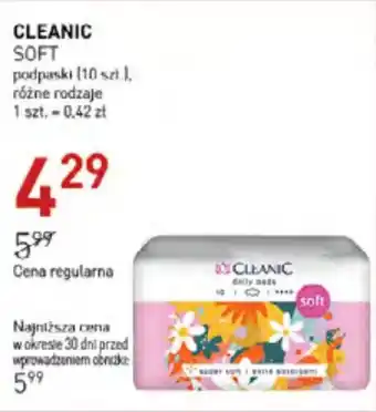 Jawa Drogerie CLEANIC SOFT podpaski (10 szt.) oferta