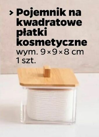 Netto > Pojemnik na kwadratowe płatki kosmetyczne oferta