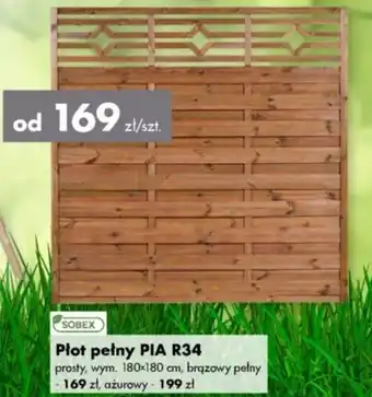 Płot pełny PIA R34