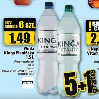 Topaz Woda Kinga Pienińska 1,5 l oferta