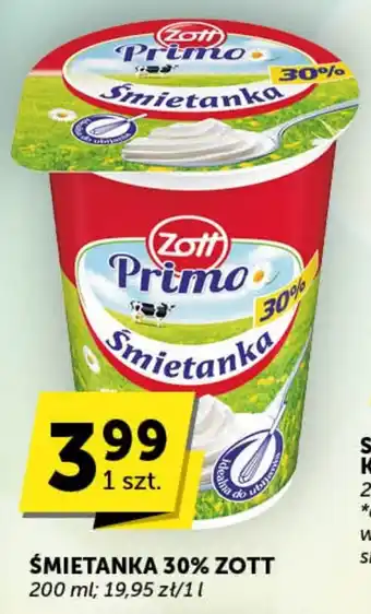 Groszek ŚMIETANKA 30% ZOTT 200 ml oferta