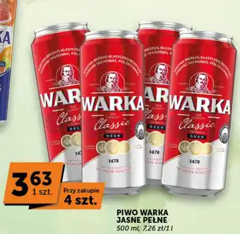Groszek PIWO WARKA JASNE PEŁNE 500 ml oferta