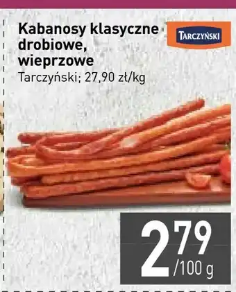 Stokrotka Kabanosy klasyczne drobiowe, wieprzowe oferta