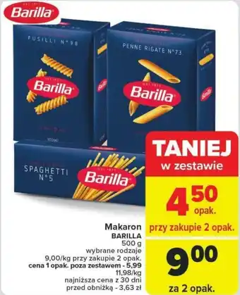 Carrefour Makaron BARILLA 500 g oferta