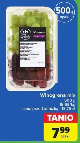 Carrefour Winogrona mix 500 g oferta