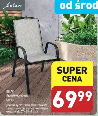 ALDI BELAVI Krzesło ogrodowe oferta