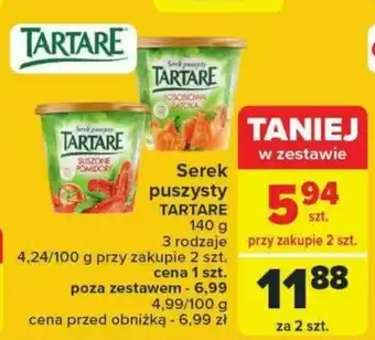 Carrefour Serek puszysty TARTARE 140 g oferta