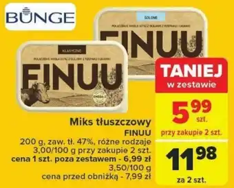 Carrefour Miks tłuszczowy FINUU 200 g oferta