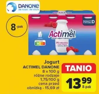 Carrefour Jogurt ACTIMEL DANONE 8 x 100 g oferta