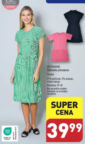 ALDI UP2FASHION Sukienka plisowana oferta