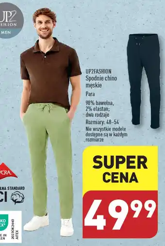 ALDI UP2FASHION Spodnie chino męskie oferta