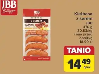 Carrefour Kiełbasa z serem JBB 470 g oferta