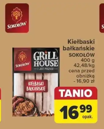 Carrefour Kiełbaski bałkańskie SOKOŁÓW 400 g oferta