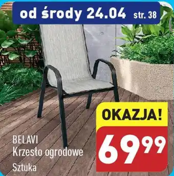 ALDI BELAVI Krzesło ogrodowe oferta