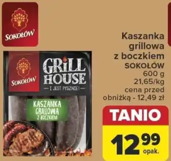 Carrefour Kaszanka grillowa z boczkiem SOKOŁÓW 600 g oferta