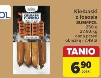 Carrefour Kiełbaski z łososia SUEMPOL 250 g oferta