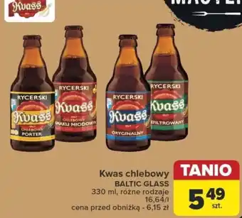 Carrefour Kwas chlebowy BALTIC GLASS 330 ml oferta