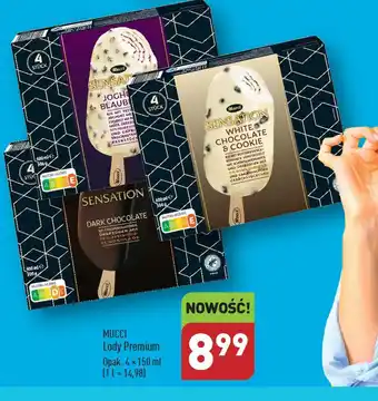 ALDI MUCCI Lody Premium 4 × 150 ml oferta