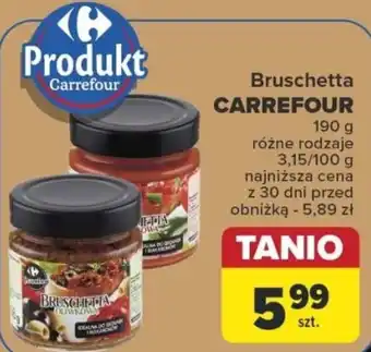 Carrefour Bruschetta CARREFOUR 190 g oferta