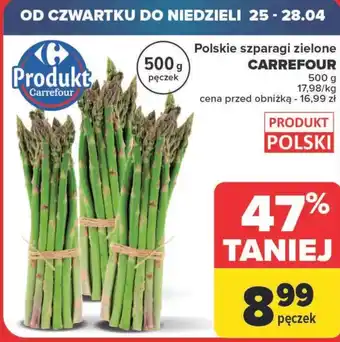 Carrefour Szparagi zielone Carrefour oferta