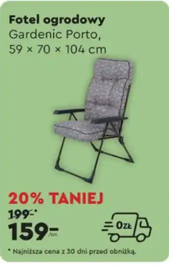 Biedronka Fotel ogrodowy Gardenic oferta