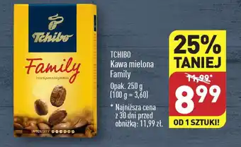 ALDI TCHIBO Kawa mielona Family 250g oferta