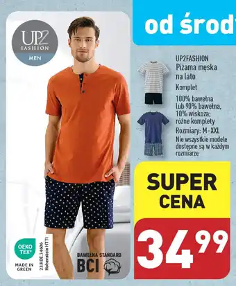 ALDI UP2FASHION Piżama męska na lato oferta