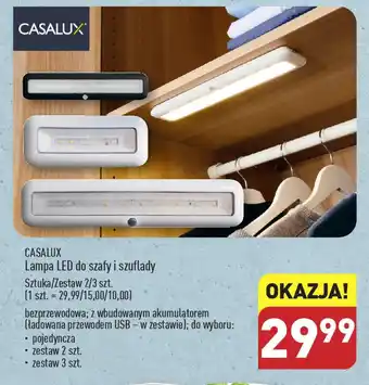 ALDI CASALUX Lampa LED do szafy i szuflady 2/3 szt. oferta