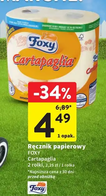 Intermarche Ręcznik papierowy FOXY 2 rolki oferta