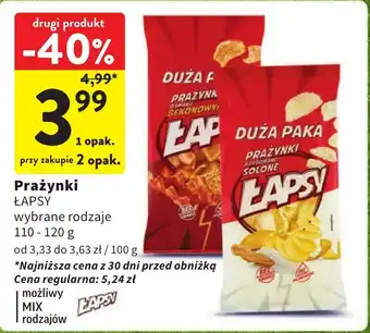 Intermarche Prażynki ŁAPSY 110-120 g oferta