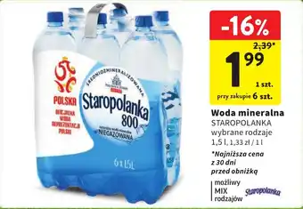 Intermarche Woda mineralna STAROPOLANKA 1,5 l oferta